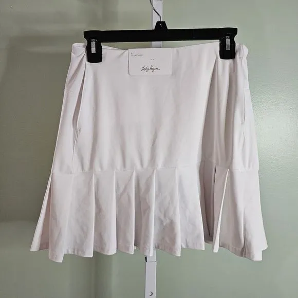 Lady Hagen Women's 17” Tummy Control Pleated Golf Skort Size Small White