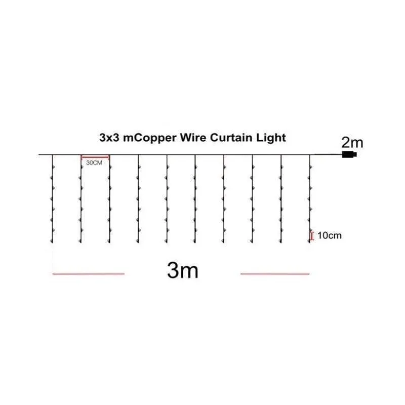 LED Decoration Curtain String Light