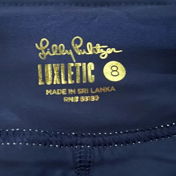 Lilly Pulitzer High Tide Navy Koala G'day Mate Golf Luxletic Monica Skort 8