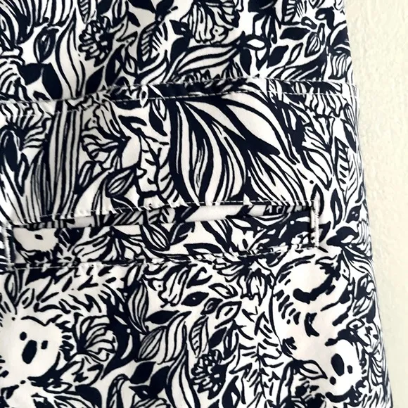 Lilly Pulitzer High Tide Navy Koala G'day Mate Golf Luxletic Monica Skort 8