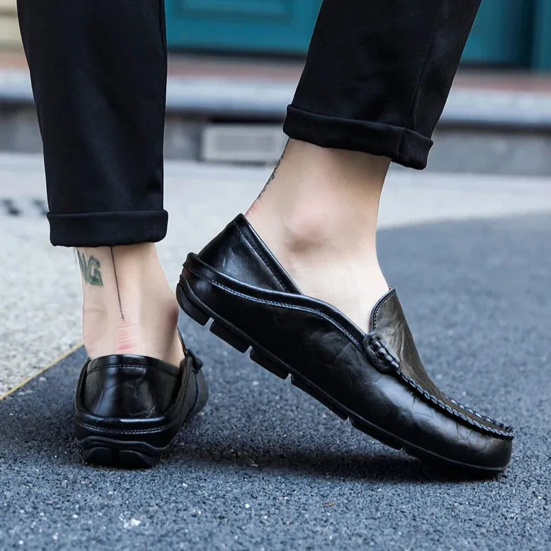 Marlon Leather Moccasins