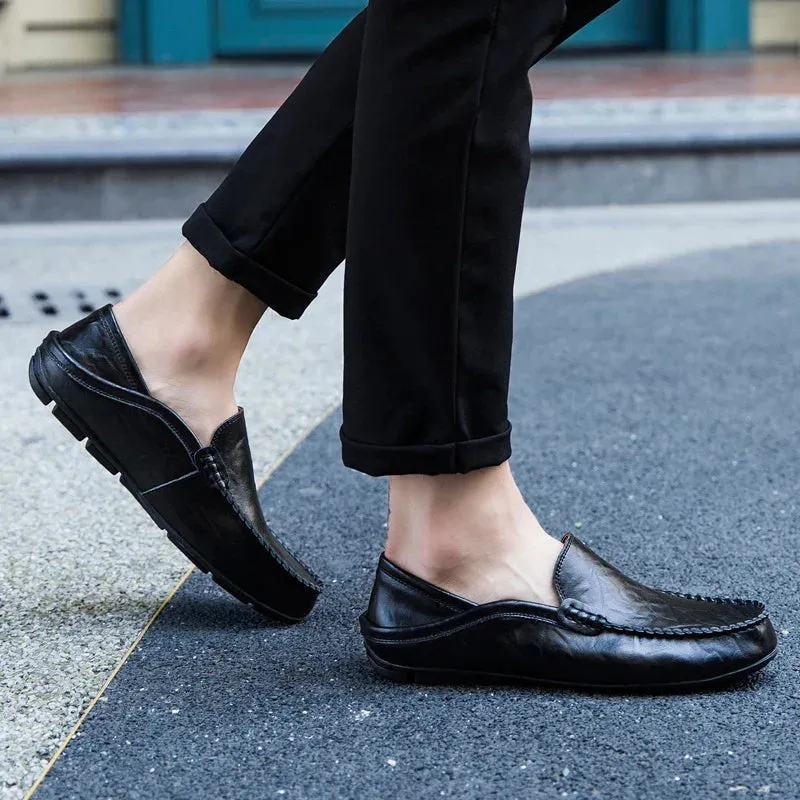 Marlon Leather Moccasins