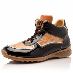 Mauri M797 Rust & Champagne Baby Croc / Patent Leather Sneakers