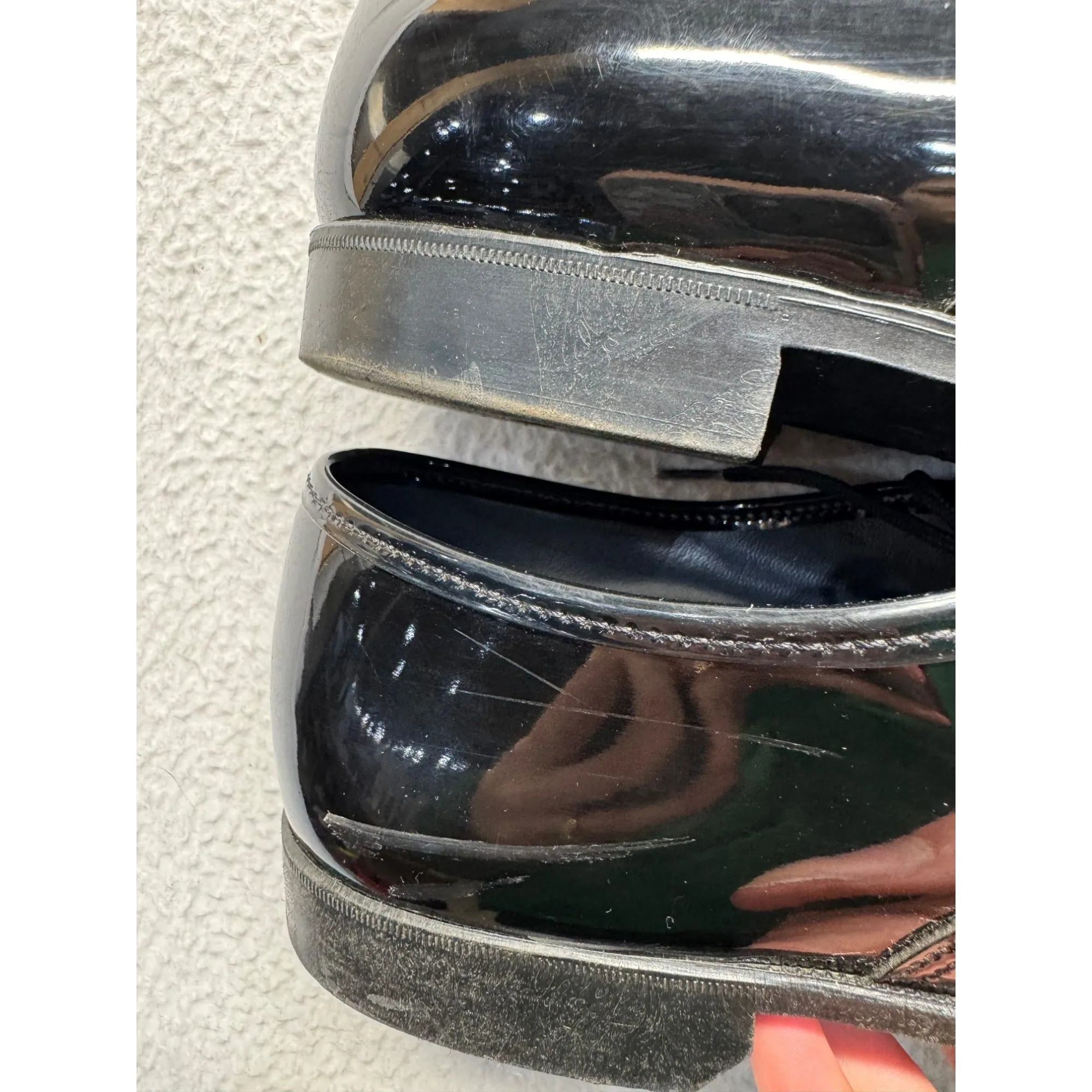 Mens Black Patent Leather Dress Shoes #5987