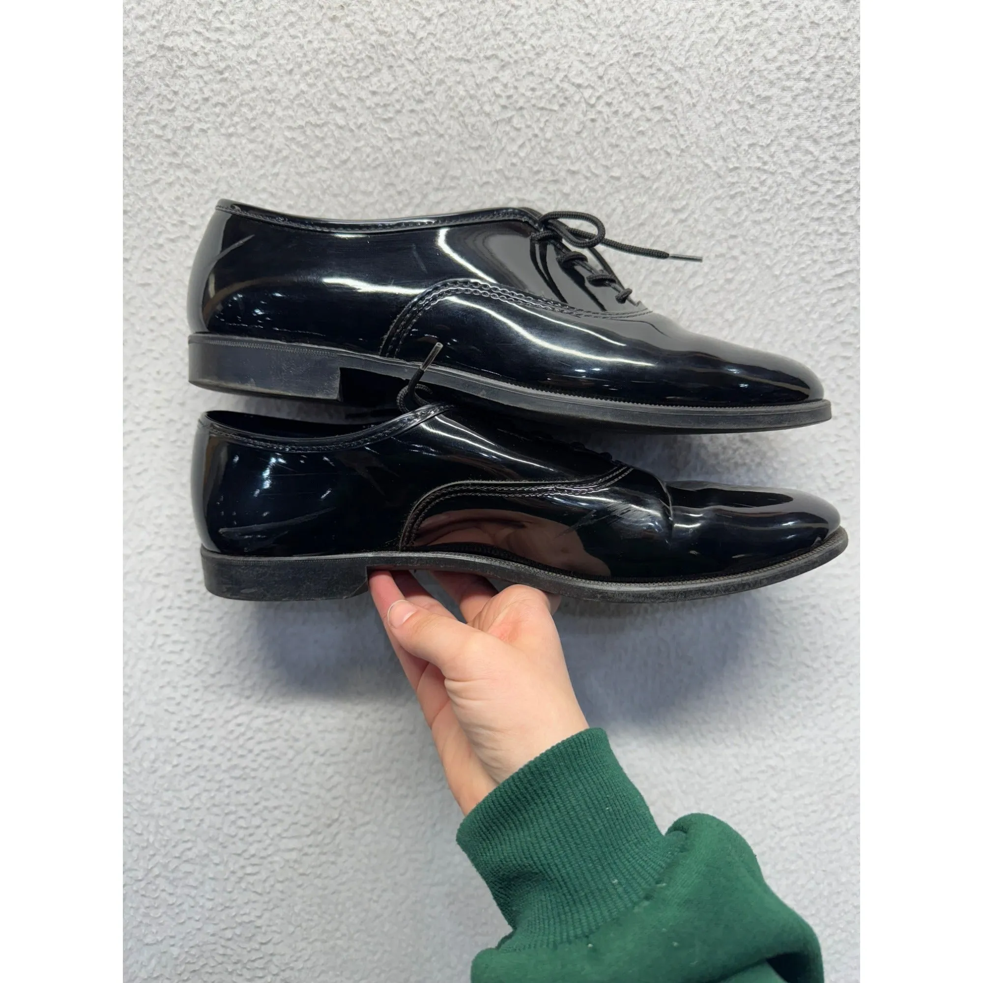 Mens Black Patent Leather Dress Shoes #5987
