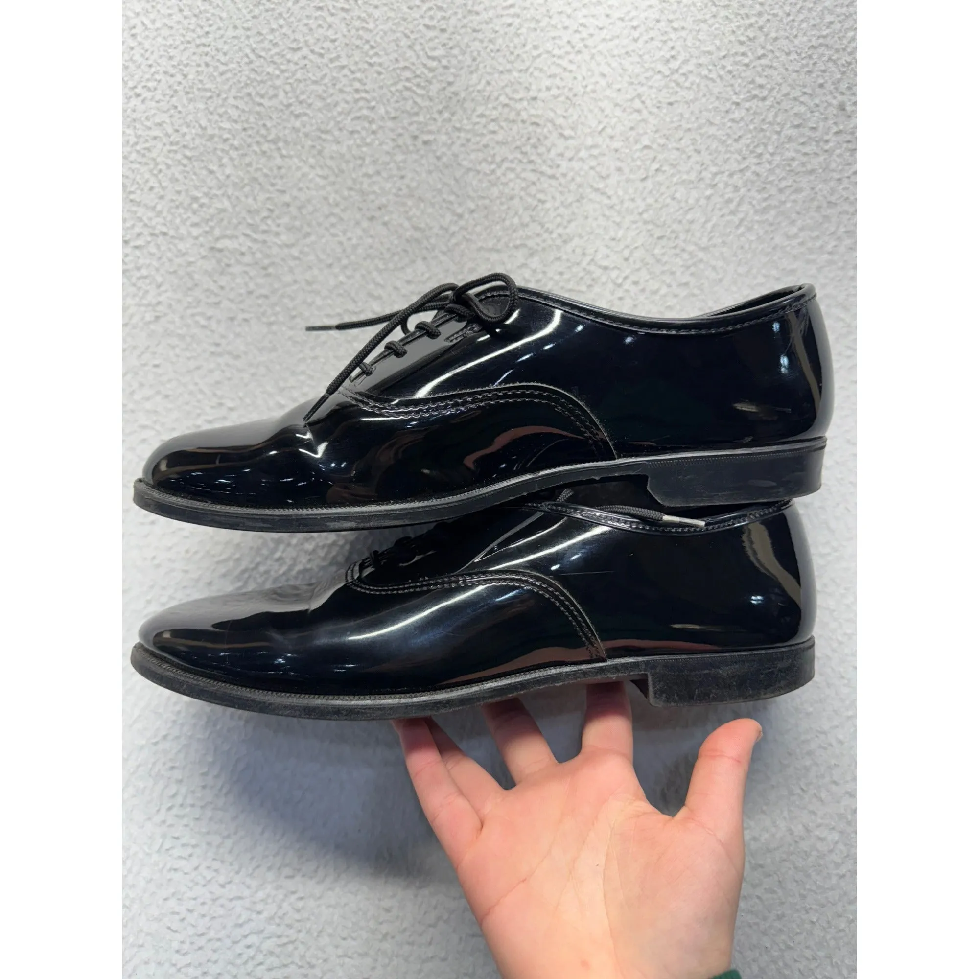 Mens Black Patent Leather Dress Shoes #5987