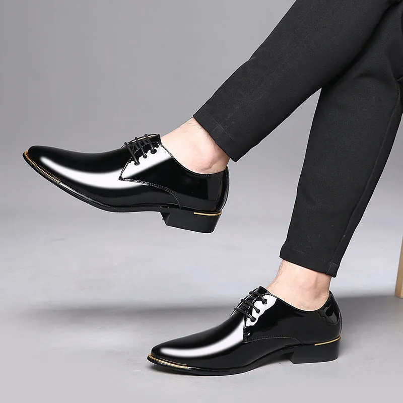 Men's Classic Shiny Plain Derby