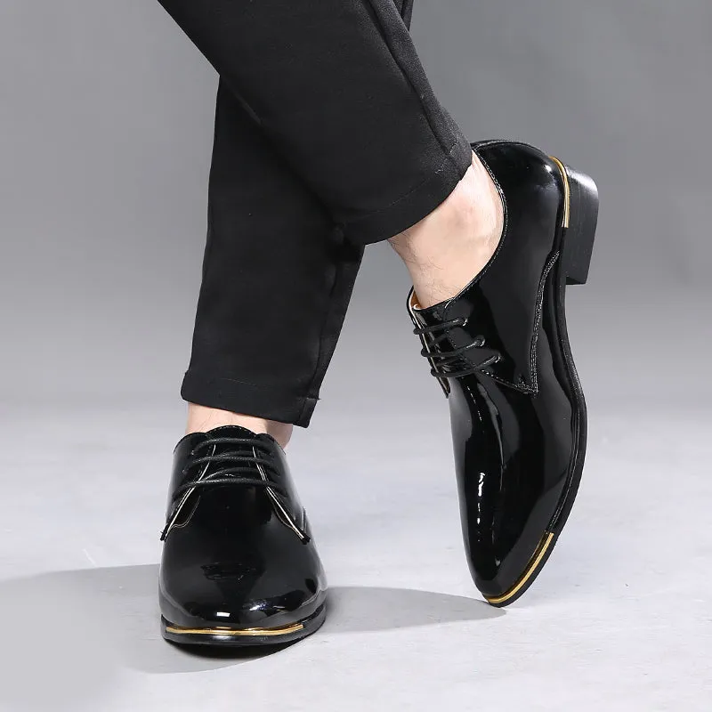 Men's Classic Shiny Plain Derby