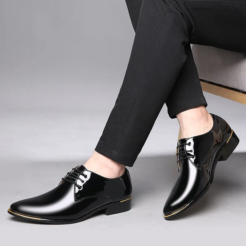 Men's Classic Shiny Plain Derby