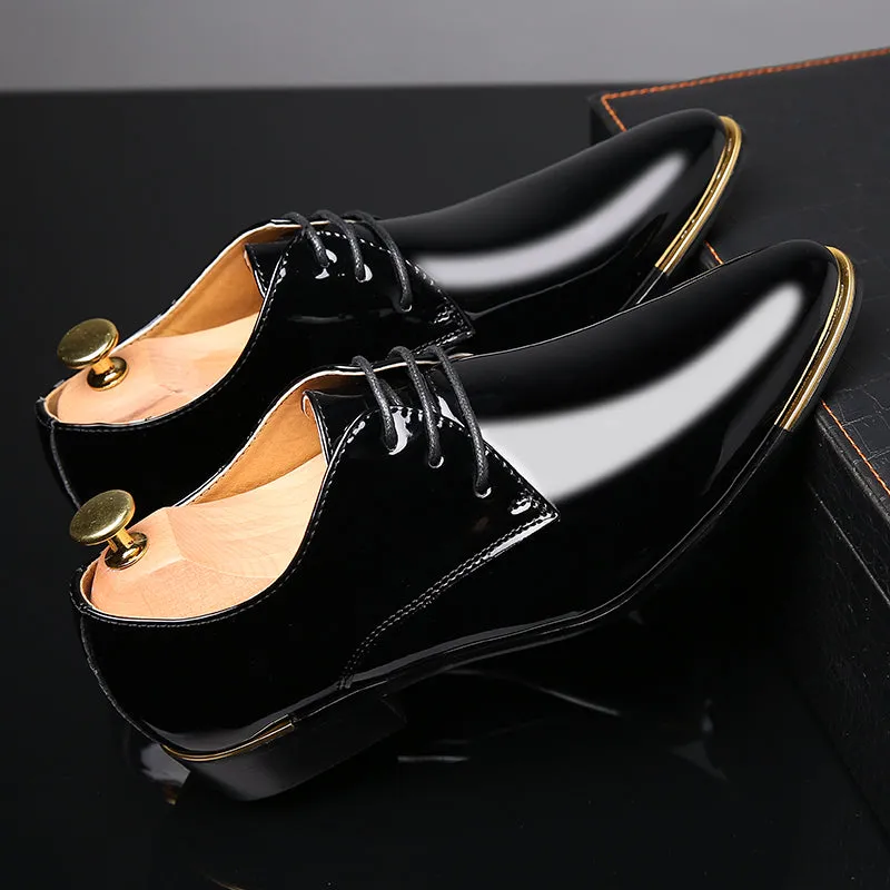 Men's Classic Shiny Plain Derby