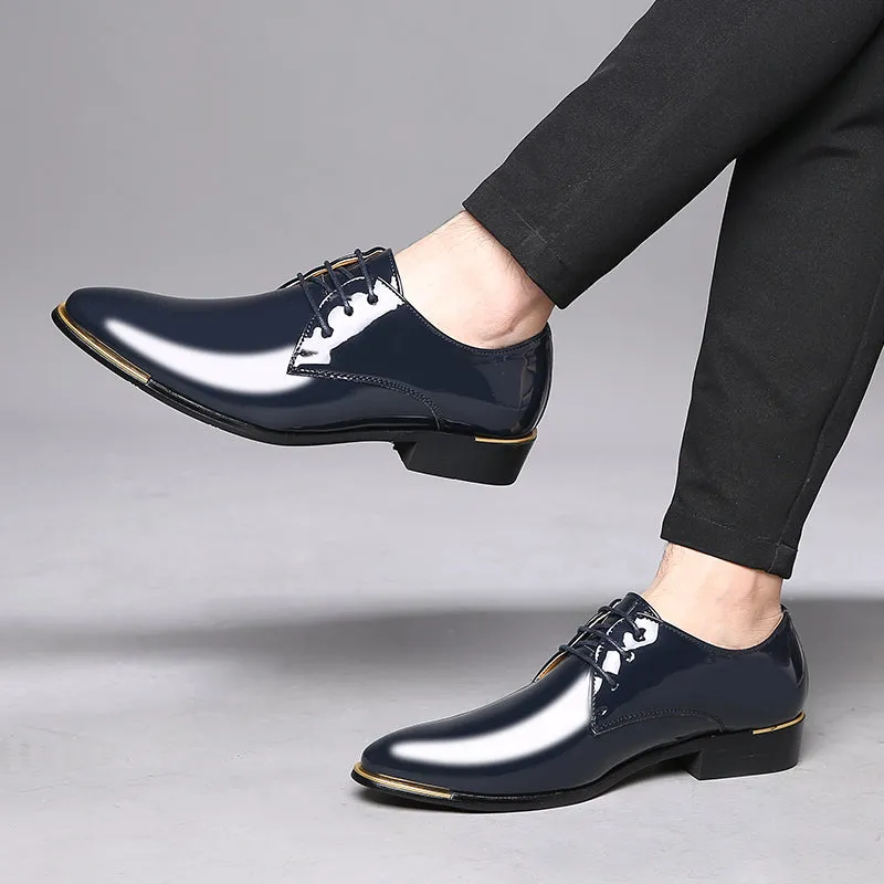 Men's Classic Shiny Plain Derby