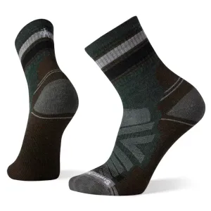 Men's Hike Light Cushion Striped Mid Crew - Dark Sage