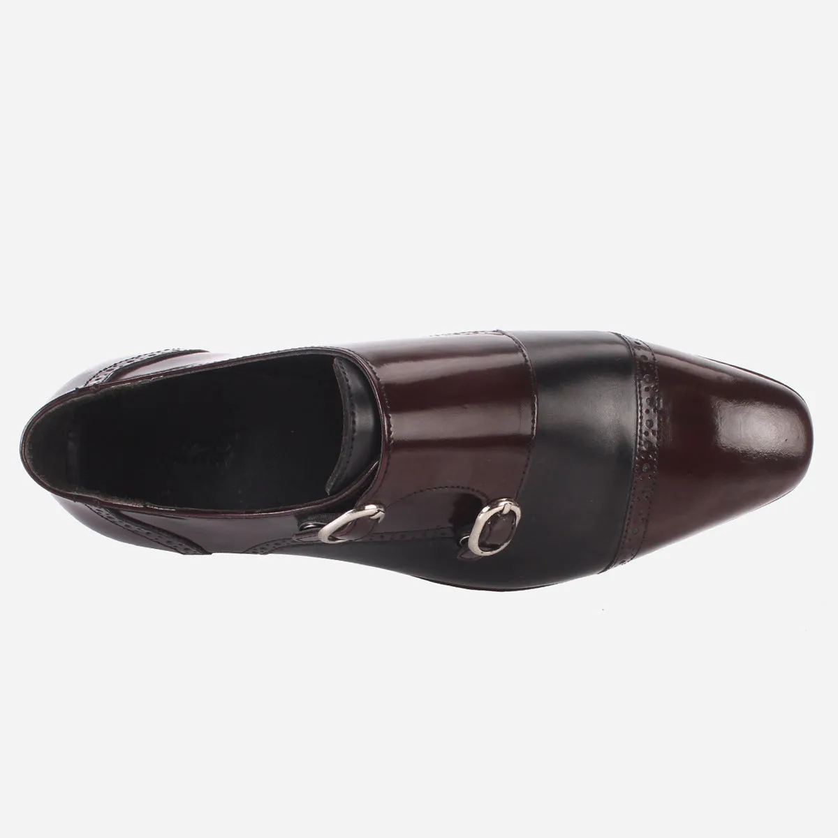 Mens "BLAISE" Double Tone Monk Strap Shoes