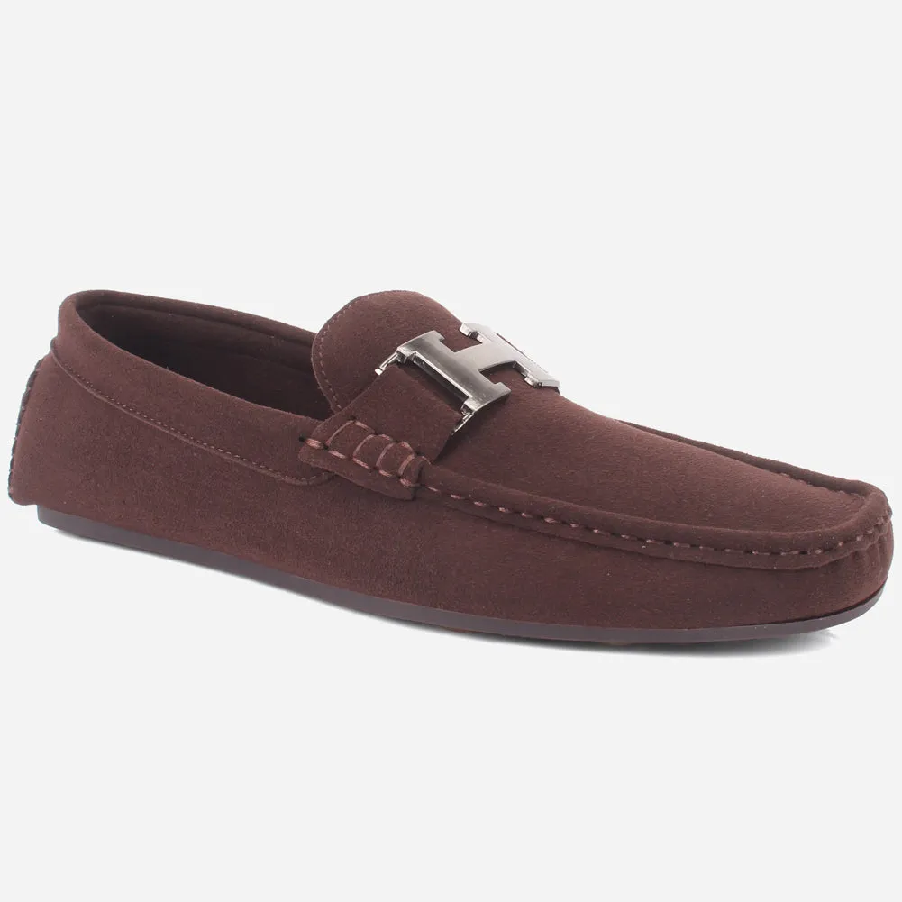 Mens "DOERIN" Suede Slip-on Casual Moccasins Shoes