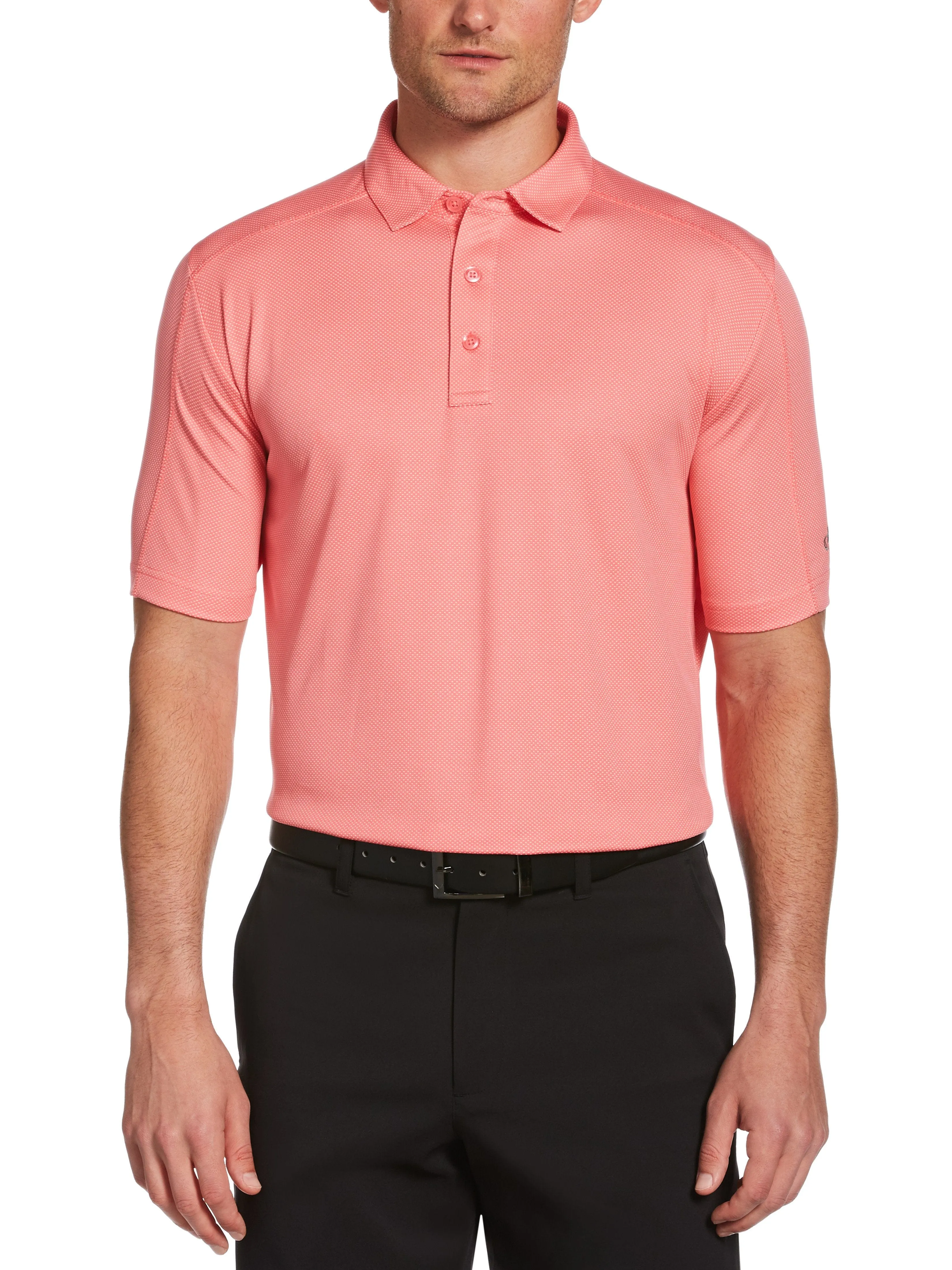 Mens Swing Tech™ Two Color Jacquard Polo