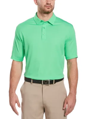 Mens Swing Tech™ Two Color Jacquard Polo