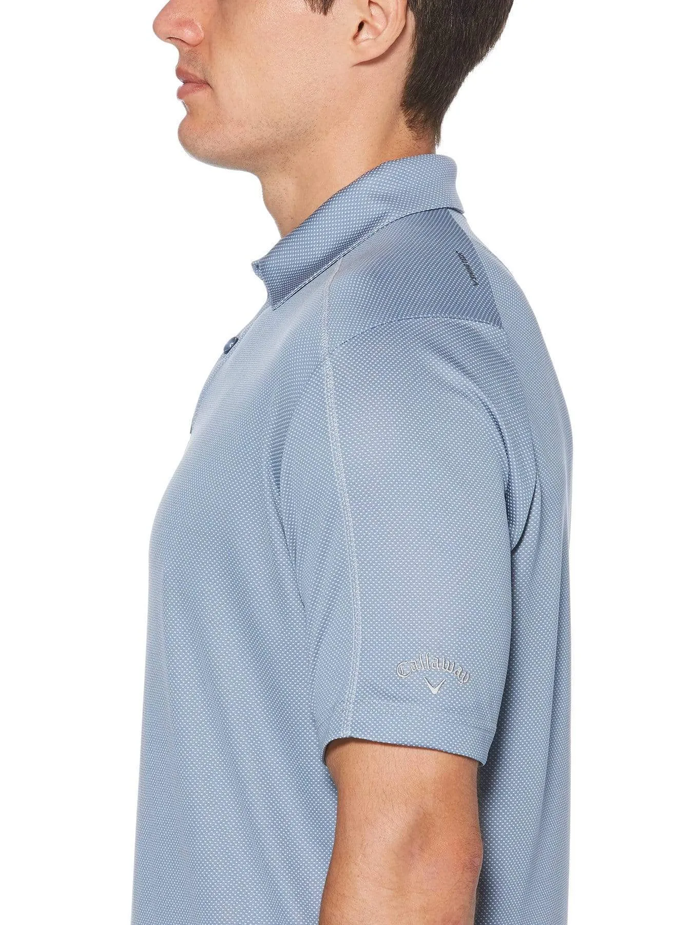 Mens Swing Tech™ Two Color Jacquard Polo