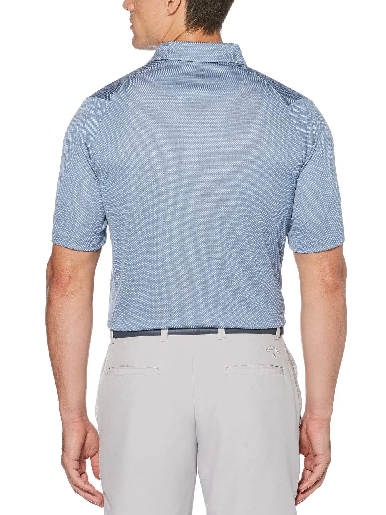 Mens Swing Tech™ Two Color Jacquard Polo