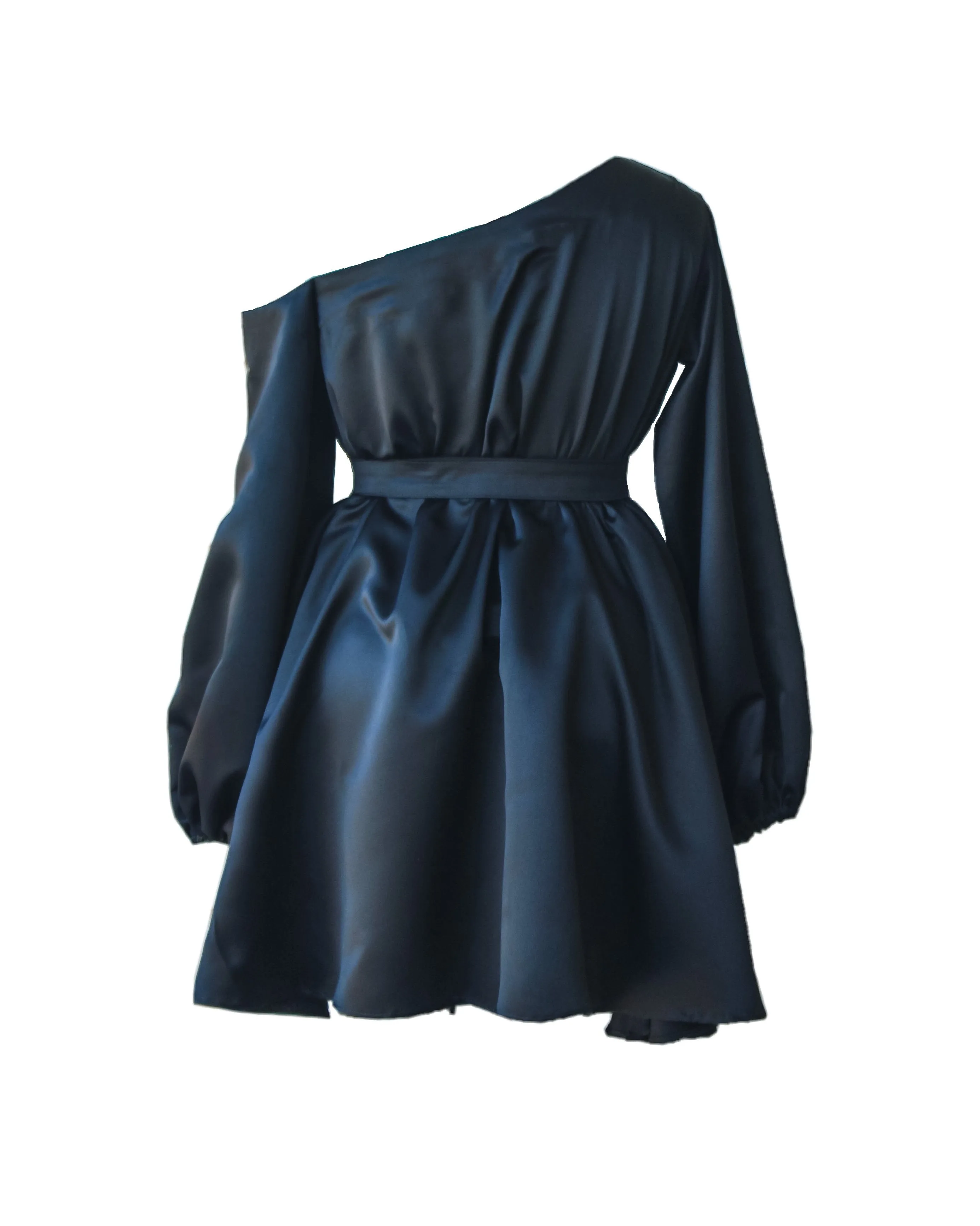 Mono strap off shoulder short dress