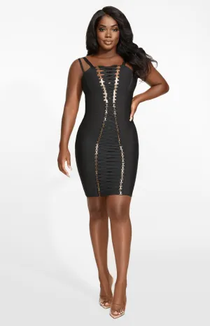 Myra Buckle Strap Bandage Dress