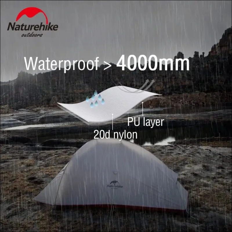 Naturehike cloud up camping tent hiking outdoor family beach shade waterproof camping portable 1 2