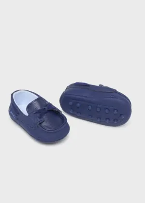 Navy Blue Moccasins
