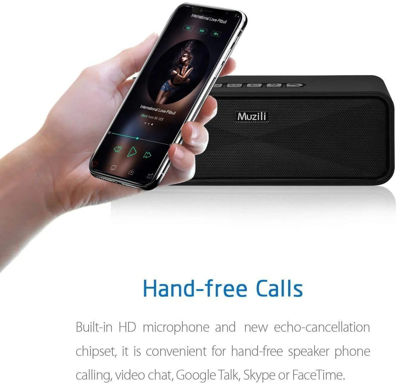 New in box! Bluetooth Speaker V5.0, Waterproof Outdoor Portable Wireless with Built-in Microphone, Crystal Clear Sound with Dual Drivers, 12 Hours Playtime, Handsfree Calling, TF Card Slot!