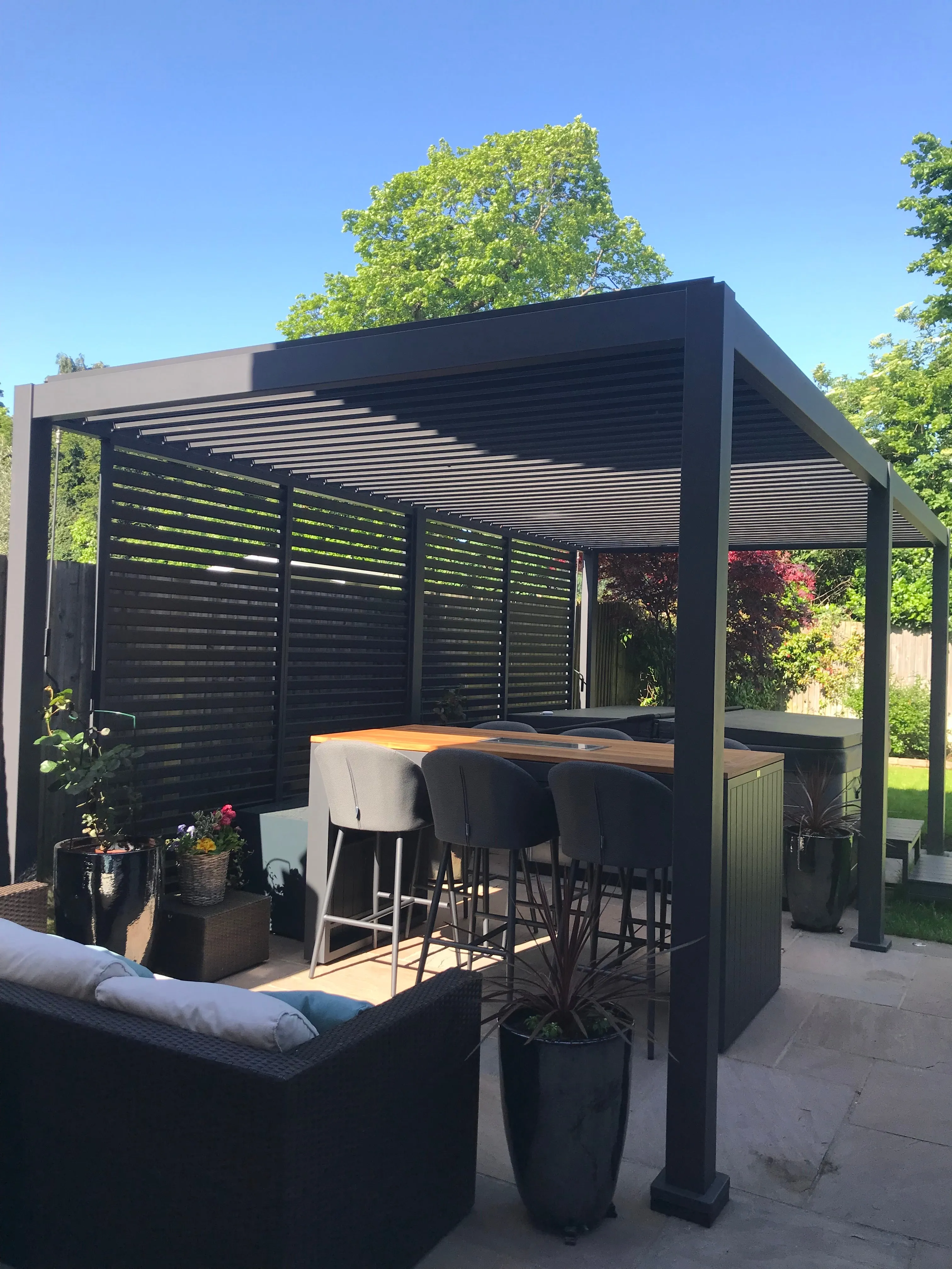 Nova Titan Aluminium Pergola New Model  6m x 3m | Assembly Option