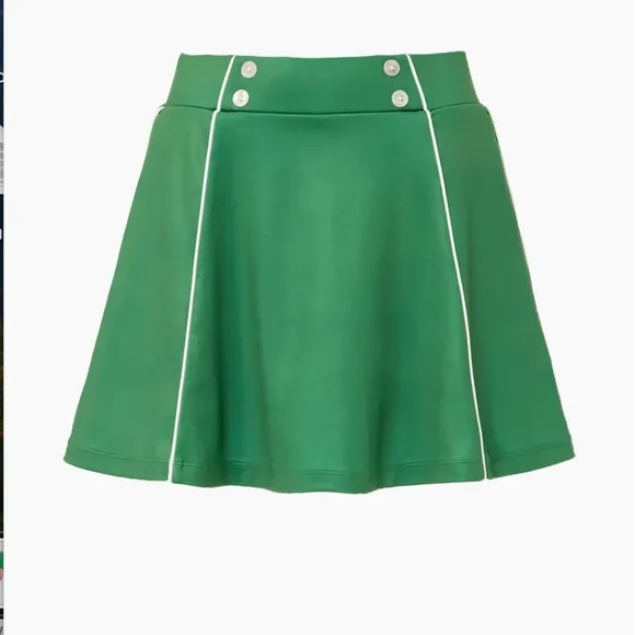 NWT Tuckernuck Green Piped 15 Inch Renee Golf Skirt: Size XXL