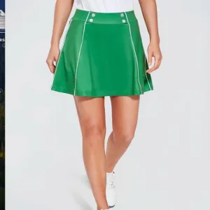 NWT Tuckernuck Green Piped 15 Inch Renee Golf Skirt: Size XXL
