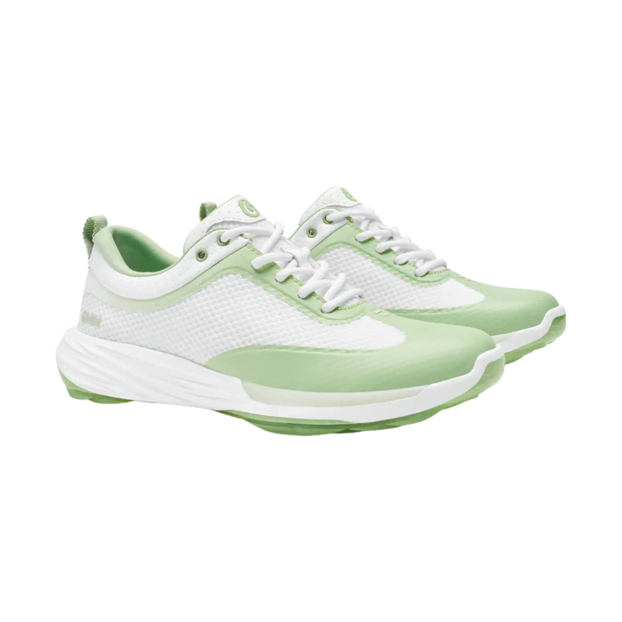 Olukai Women's Makena Golf Shoes - Bright White/Mint