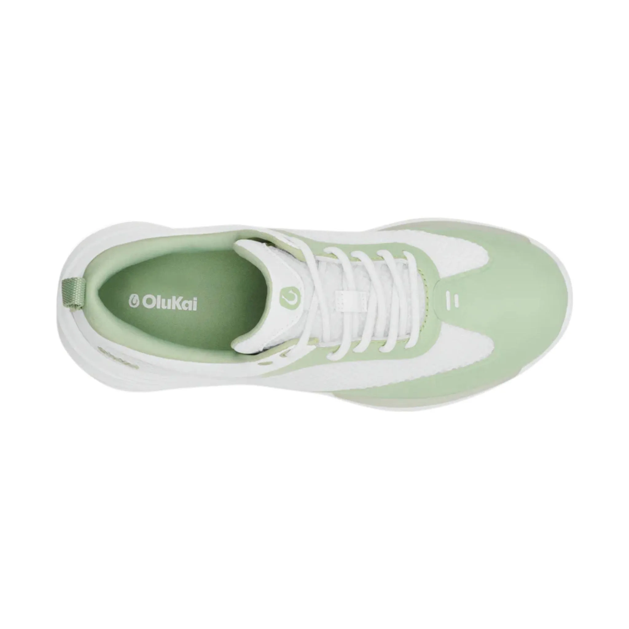 Olukai Women's Makena Golf Shoes - Bright White/Mint