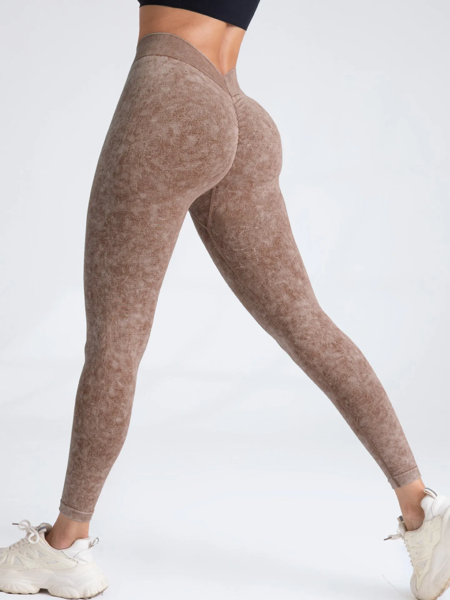 PeachFit Seamless High-Waist Yoga Leggings