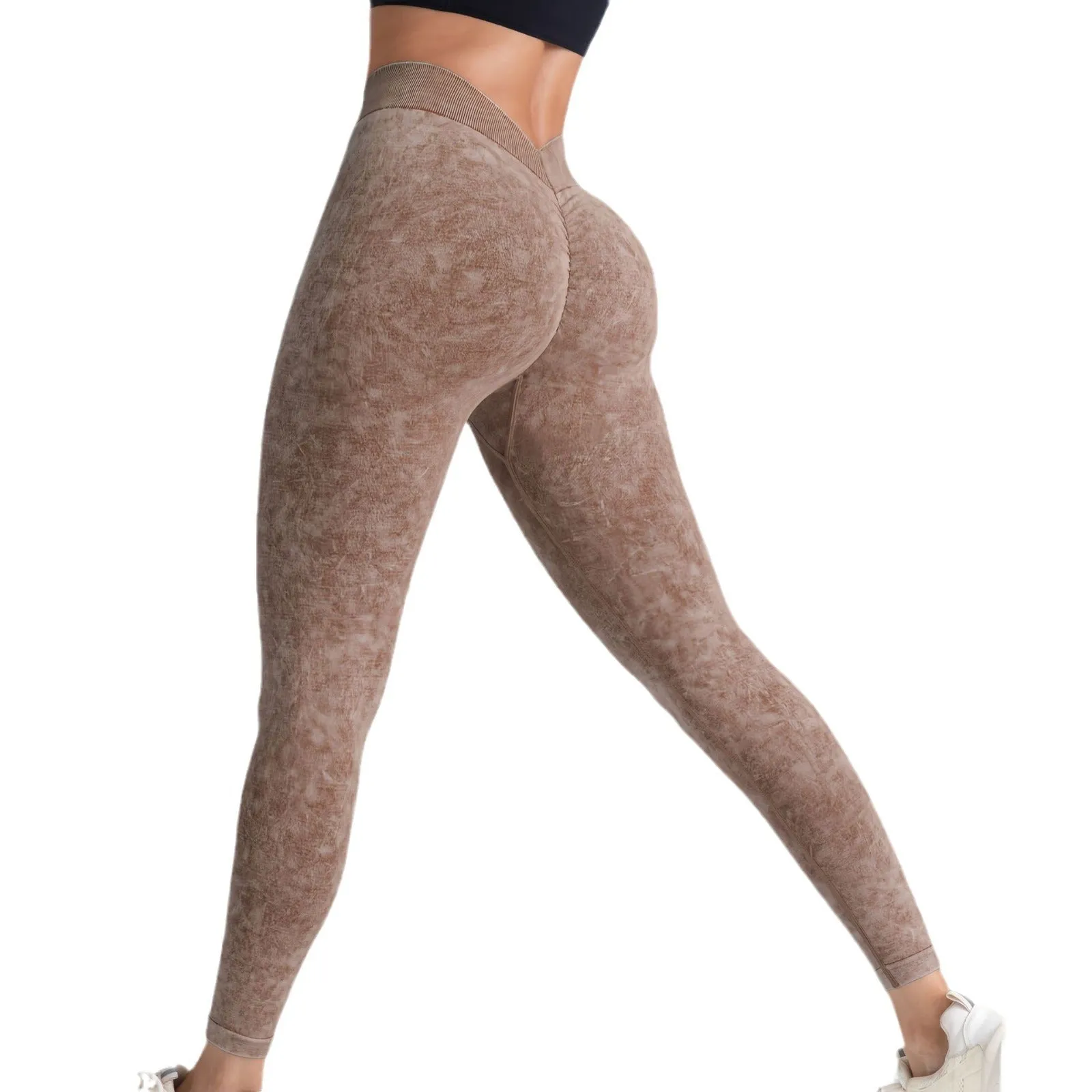 PeachFit Seamless High-Waist Yoga Leggings