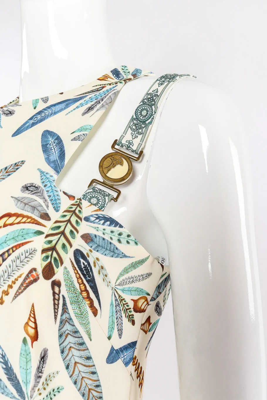 Plume Print Mini Dress