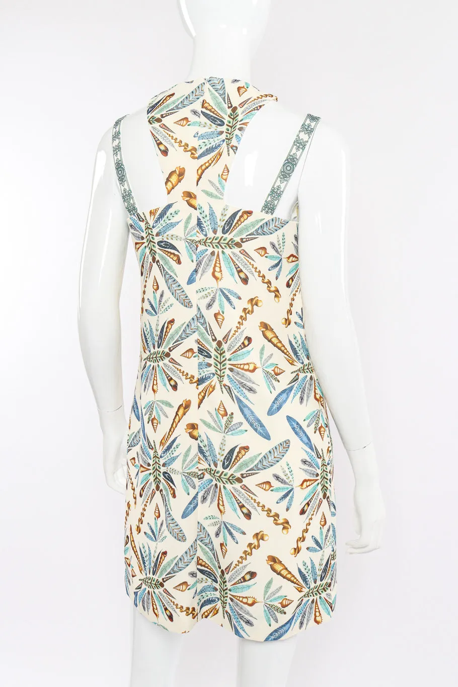 Plume Print Mini Dress