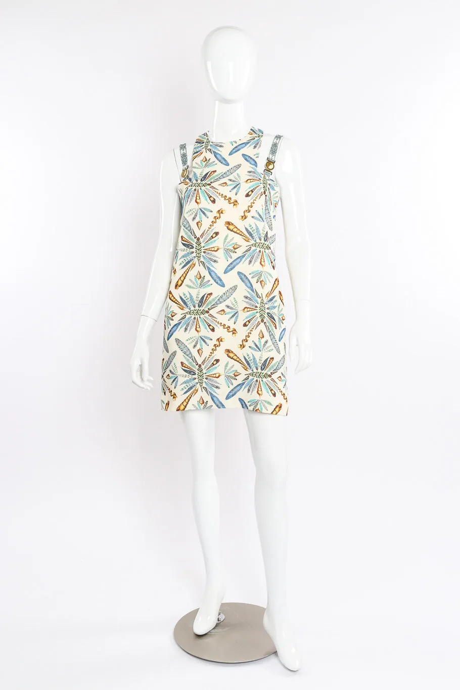 Plume Print Mini Dress