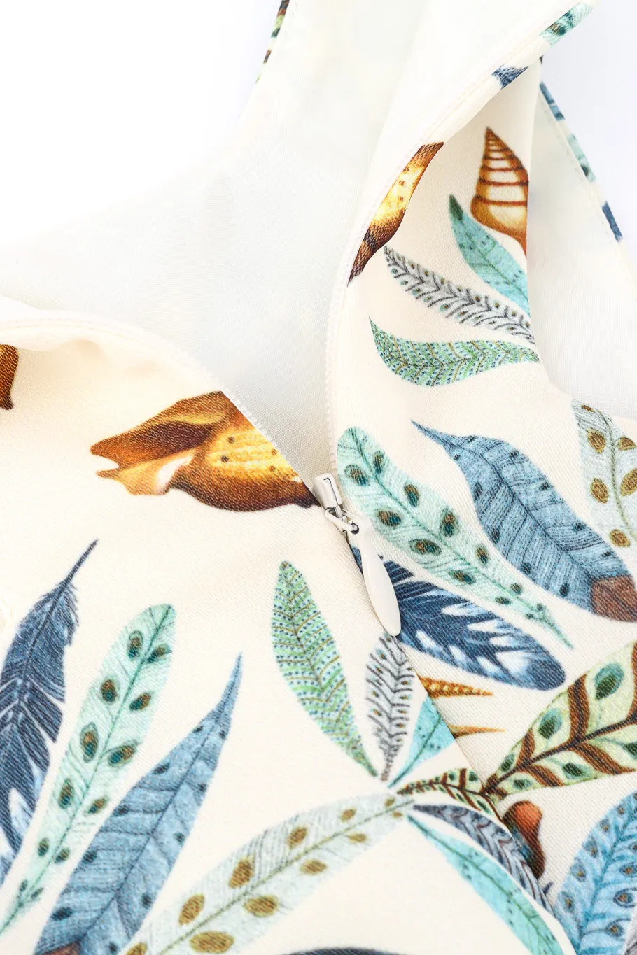 Plume Print Mini Dress