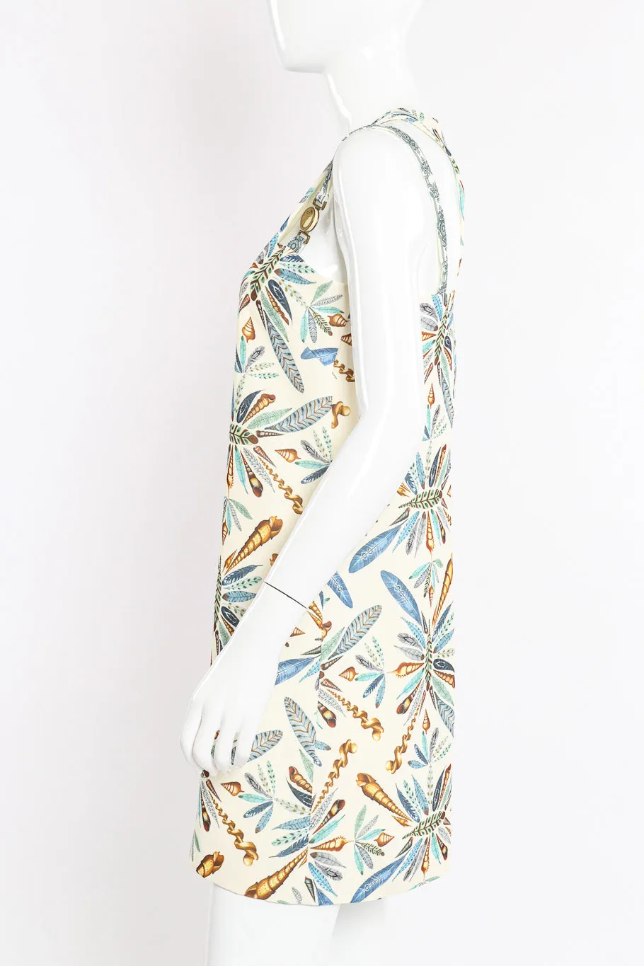 Plume Print Mini Dress