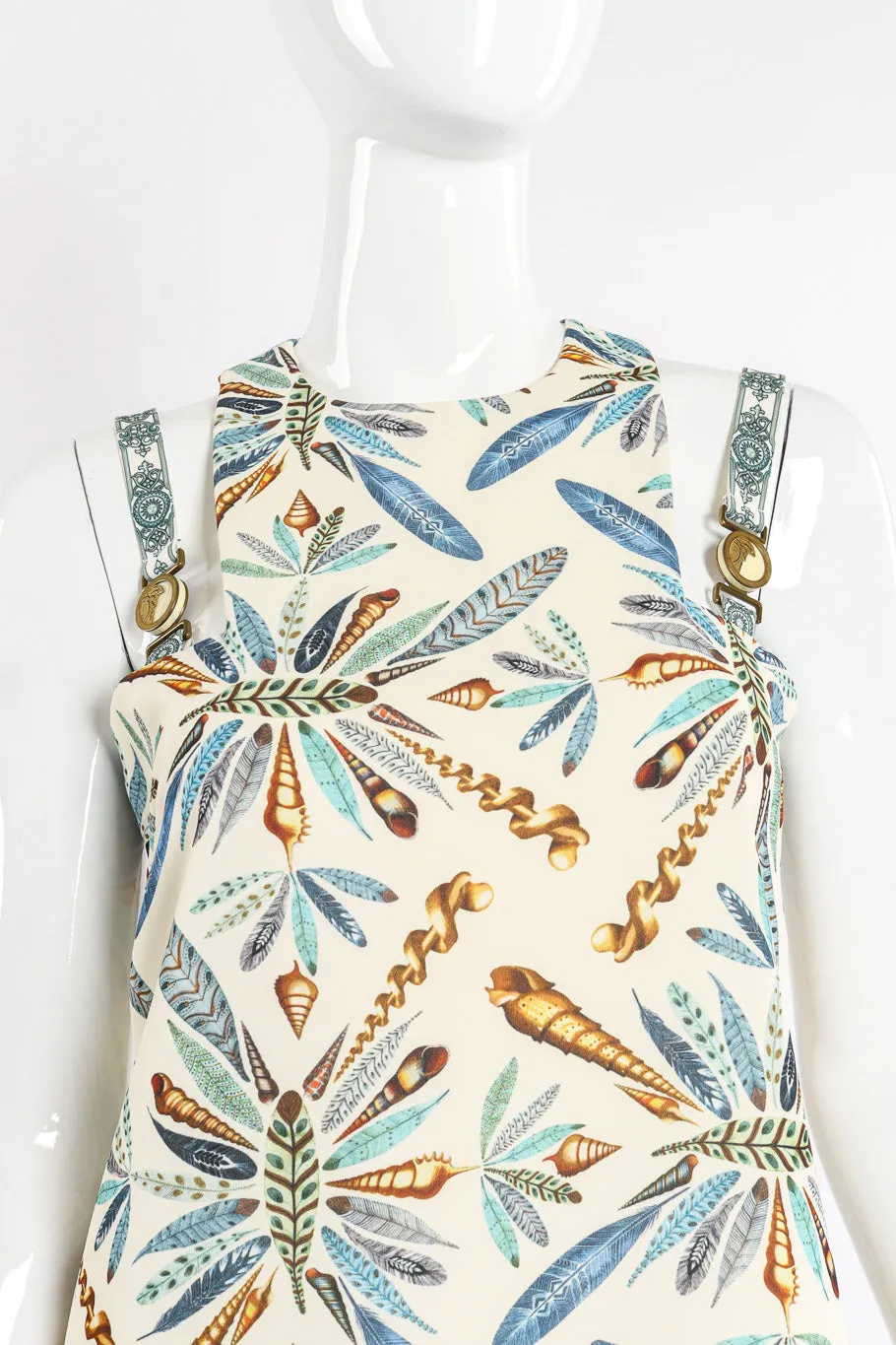 Plume Print Mini Dress