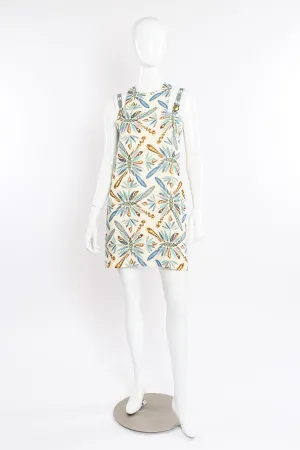 Plume Print Mini Dress