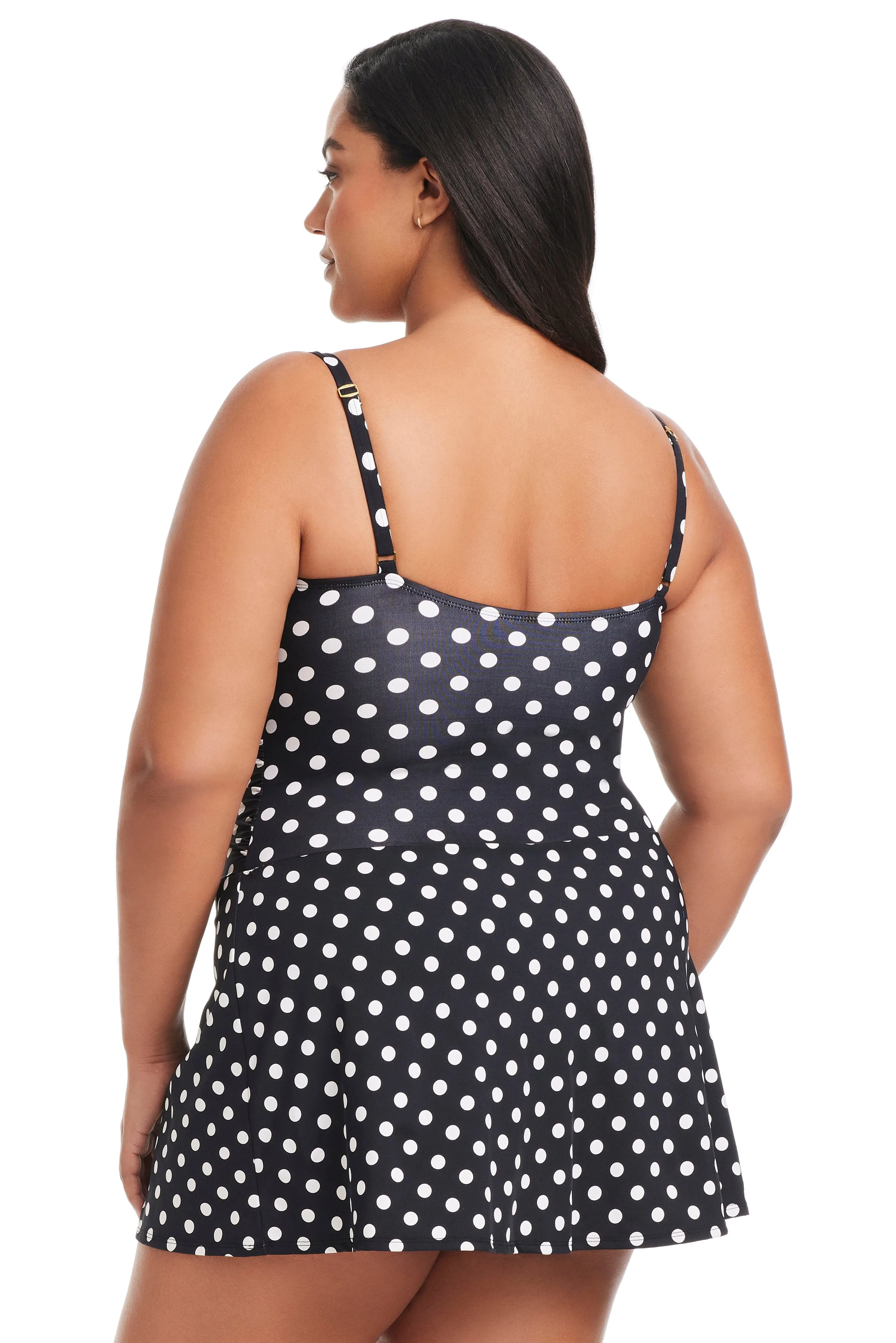 Plus Size Double Trouble Swim Dress One Piece Swimsuit