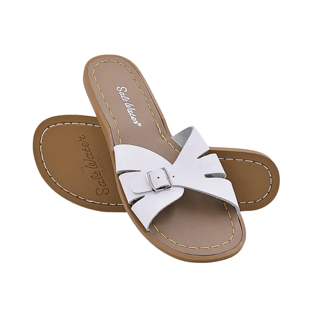 [Pre-order]  Salt Water Classic Slides, White
