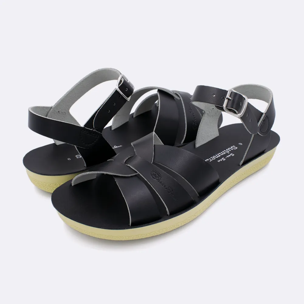[Pre-order] Salt Water Swimmer Mom Sandal, Black