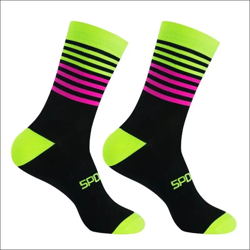 Professional knee-high cycling socks for men | high quality outdoor sports socks | timubike