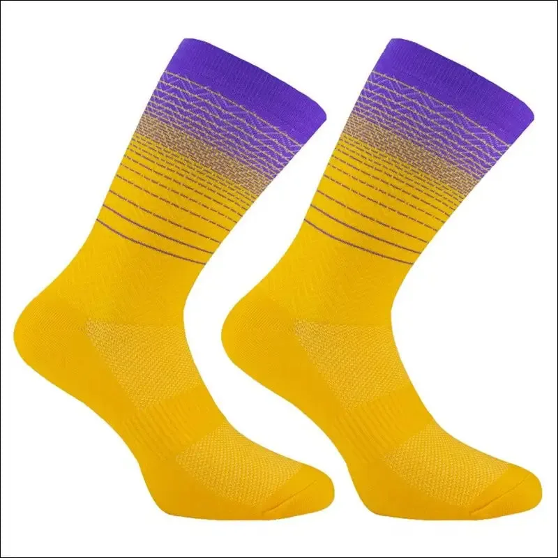 Professional knee-high cycling socks for men | high quality outdoor sports socks | timubike