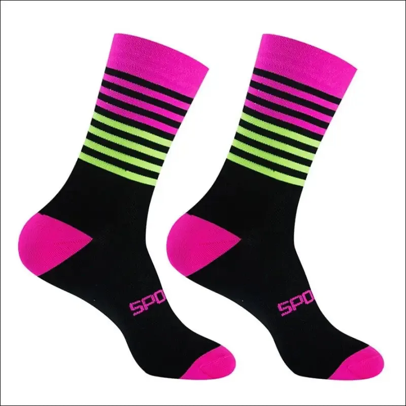Professional knee-high cycling socks for men | high quality outdoor sports socks | timubike