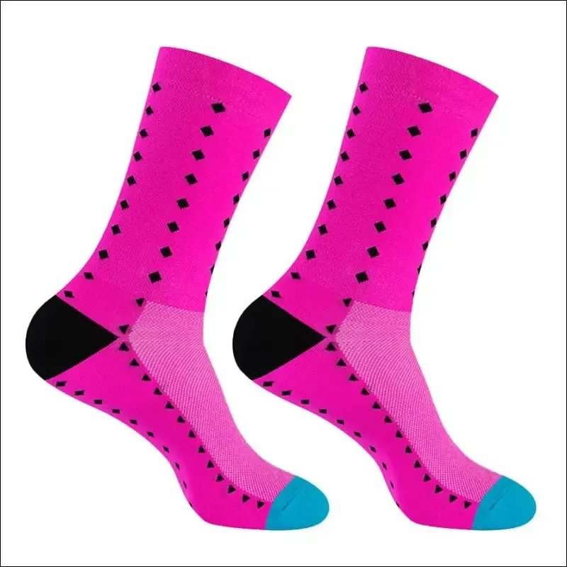 Professional knee-high cycling socks for men | high quality outdoor sports socks | timubike
