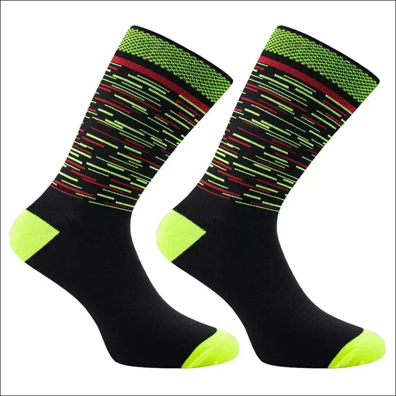 Professional knee-high cycling socks for men | high quality outdoor sports socks | timubike