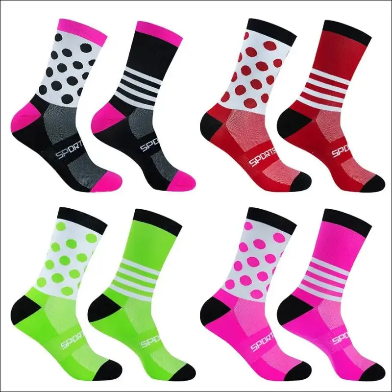 Professional knee-high cycling socks for men | high quality outdoor sports socks | timubike